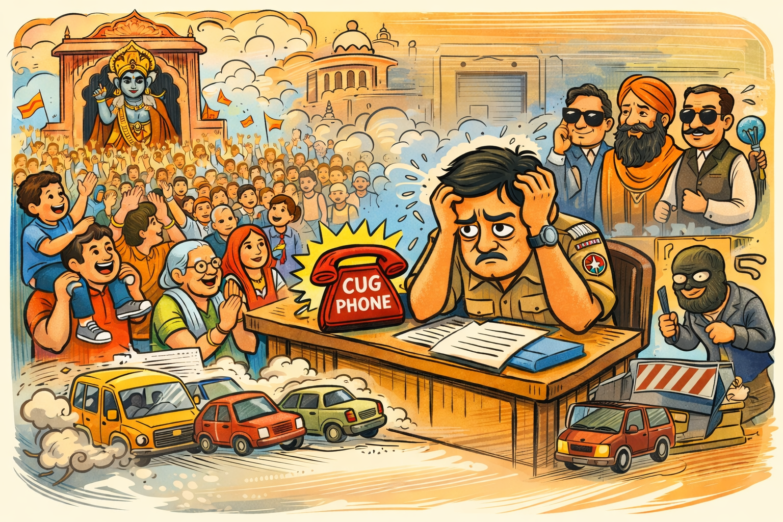 नववर्ष, वीआईपी और वृन्दावन पुलिस : आस्था के बीच व्यवस्था की असहायता