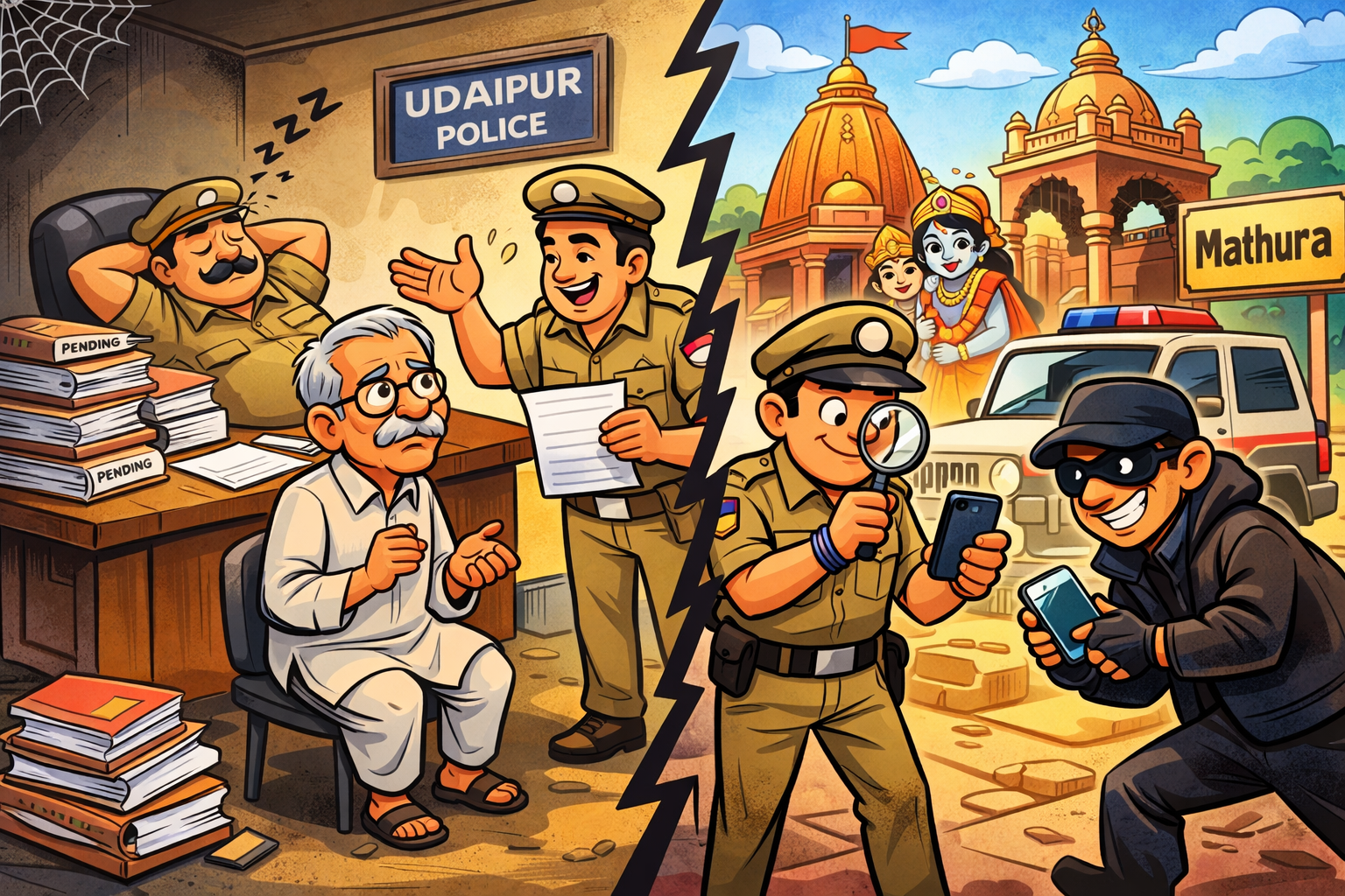 मोबाइल चोरी से ज़्यादा तेज़ निकली फाइल की धूल, उदयपुर पुलिस ने 33 महीने बाद बढ़ाया 'न्याय' का कदम